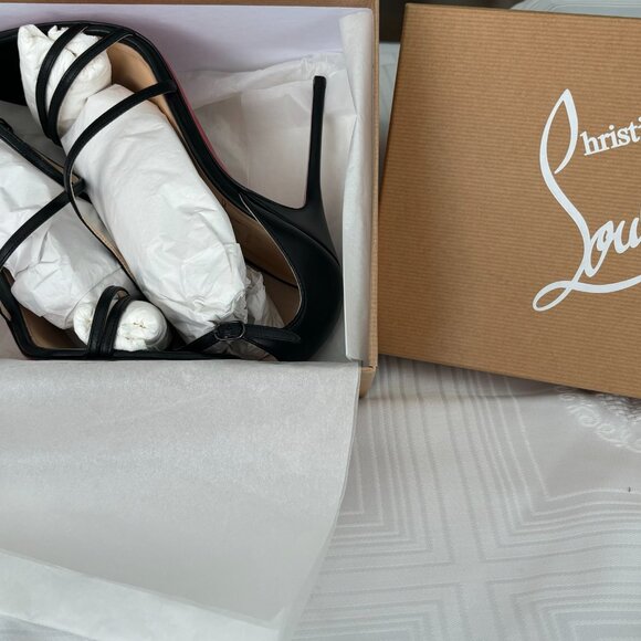 Christian Loutboutin Gwynitta 100 mm sandals size US 9, like new - Picture 2 of 12